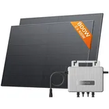 EcoFlow STREAM Balkonkraftwerk Basic Kit 0% VAT, 800 W Mikro-Wechselrichter, 2 × 400 W PV Solarpanels