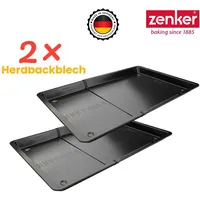 Zenker Backblech ausziehbar 37 – 52 x 3 cm, universell, hitzebeständig bis 240 °C, antihaftbeschichtet