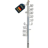 TFA Analoges Außenthermometer Silber/Schwarz 100x17x428