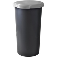KUEFA VLC 60l Müllsackständer, Mülleimer, Sammelbehälter mit Deckel für den Gelben Sack, Pfandflaschen, Leergut (Hellgrau)