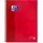 Oxford A4 European Book 1, kariert, 160 Seiten mit farbigen Rändern, mit Whiteboard, Hardcover, rot