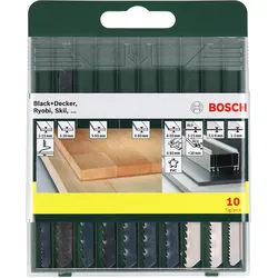 Bosch Sägeblattkassette Holz/Metall/Kunststoff (U-Schaft), 10-teilig - 2607019460