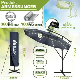 tillvex Ø 350 cm Blau