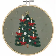 Rico Design Stickpackung Vorgezeichnet, Weihnachtsbaum
