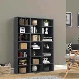 VCM Megosa Standregal 105 x 19 x 136 cm Grau