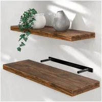 CASARIA Hängeregal 70 cm x 23 cm x 3,8 cm Dunkle Eiche