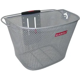 KLICKfix Fahrradkorb Uni Silber
