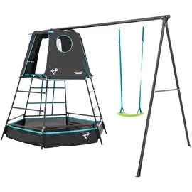 TP Toys Spielturm Explorer mit Schaukel Schwarz