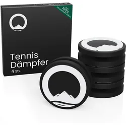 Tennisdämpfer für Tennisschläger 4 Stk. | 100% recycelt - Schwarz/Weiß EINHEITSGRÖSSE