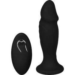 Powerful Vibrating Anal Plug, 11 cm, schwarz