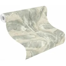 tesa rasch Cuba Vliestapete 6,00 m x 0,53 m 1 St Beige/Grün 371727