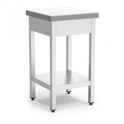 Fricosmos weiße Faser ballastiert Hackklotz mit Regal 450x450x900 mm