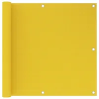 vidaXL Balkon-Sichtschutz 90 x 600 cm Gelb Polyethylen