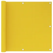 vidaXL Balkon-Sichtschutz 90 x 600 cm Gelb Polyethylen