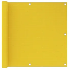 vidaXL Balkon-Sichtschutz 90 x 600 cm Gelb Polyethylen