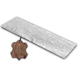 unendlich schoen – Echter Kuhfell Teppich klein, Läufer für Wohnzimmer Flur Eingangsbereich, Rinderfell für kleinere Flächen (Silber Sparkle, 150 X 46 cm)