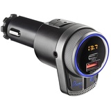 NGS Spark BT Hero - Bluetooth Auto FM Transmitter, Auto-Tune Bluetooth Auto Adapter mit LCD-Display, C-Typ Schnelllade-PD 24W und QC3.0, AUX-kompatibel, Freisprechfunktion