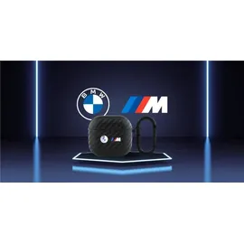 BMW Carbon Double Metal Logo Case AirPods 4 - Schwarz
