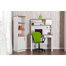 xl moebel gmbh Weißer Schreibtisch Designer Regal Kinderzimmer Holz Möbel Designer Set - Weiß