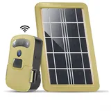 DAZZLEEX Outdoor-Tracking-Jagdkamera, Wildkamera, WiFi + APP + Solarpanel, 720P, kabellos, wasserdicht, 23,5 x 14,3 x 1,7 cm