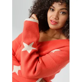 aniston plus Strickpullover mit V-Ausschnitt Beige 48