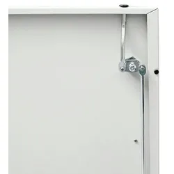 PROREGAL Wertstoffsammler, selbstschließenden Pendelklappen, 90L, HxBxT 97,5x62x32cm, Feuer- & Geruchshemmend, Abfallsammler Abfalleimer