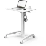 SENSE7 Mobiler comp Computertisch Schreibtisch Tischplatte 70 x 52 cm Weiß