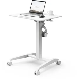 SENSE7 Mobiler comp Computertisch Schreibtisch Tischplatte 70 x 52 cm Weiß