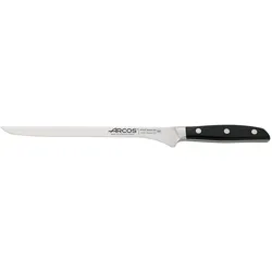 Arcos Serie Manhattan - Schinkenmesser - Klinge aus Nitrum geschmiedetem Edelstahl 250 mm - HandGriff Polyoxymethilen (POM) Schwarz (Seiden klinge)