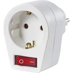 Steckerschalter mit Kontrolllampe, weiß LSV 6492