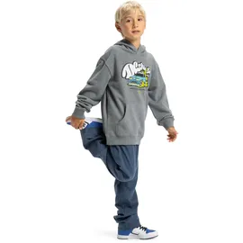 DC Shoes Kapuzensweatshirt DC SHOES "Tire Fire", Jungen, Gr. 10(140-148cm), grau (dunkelgrau heather), 55% Baumwolle, 25% Baumwolle, 20% Polyester, Sweatshirts