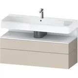 Duravit Collection One Waschtischunterbau, 1 Auszug und 1 Schublade, 1190x470x590mm, Nische Weiß Matt, QA4396018830010, Farbe: Taupe supermatt