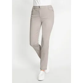 GOLDNER Baumwollhose mit Dehnbund Stoffhose grau 44
