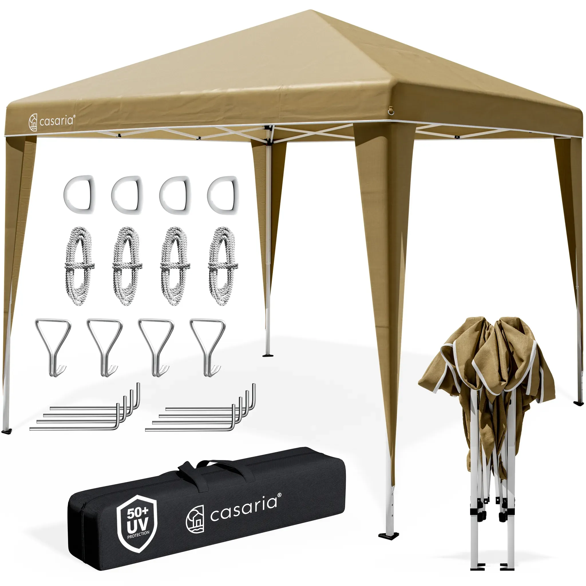 Pop Up Gazebo Capri Cream 3x3m