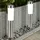GLOBO Solarleuchte Edelstahl 7,5x56 cm 2er Set silber