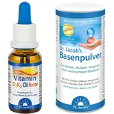 Dr. Jacob's Vitamin D3 K2 Öl + Dr. Jacob's Basenpulver