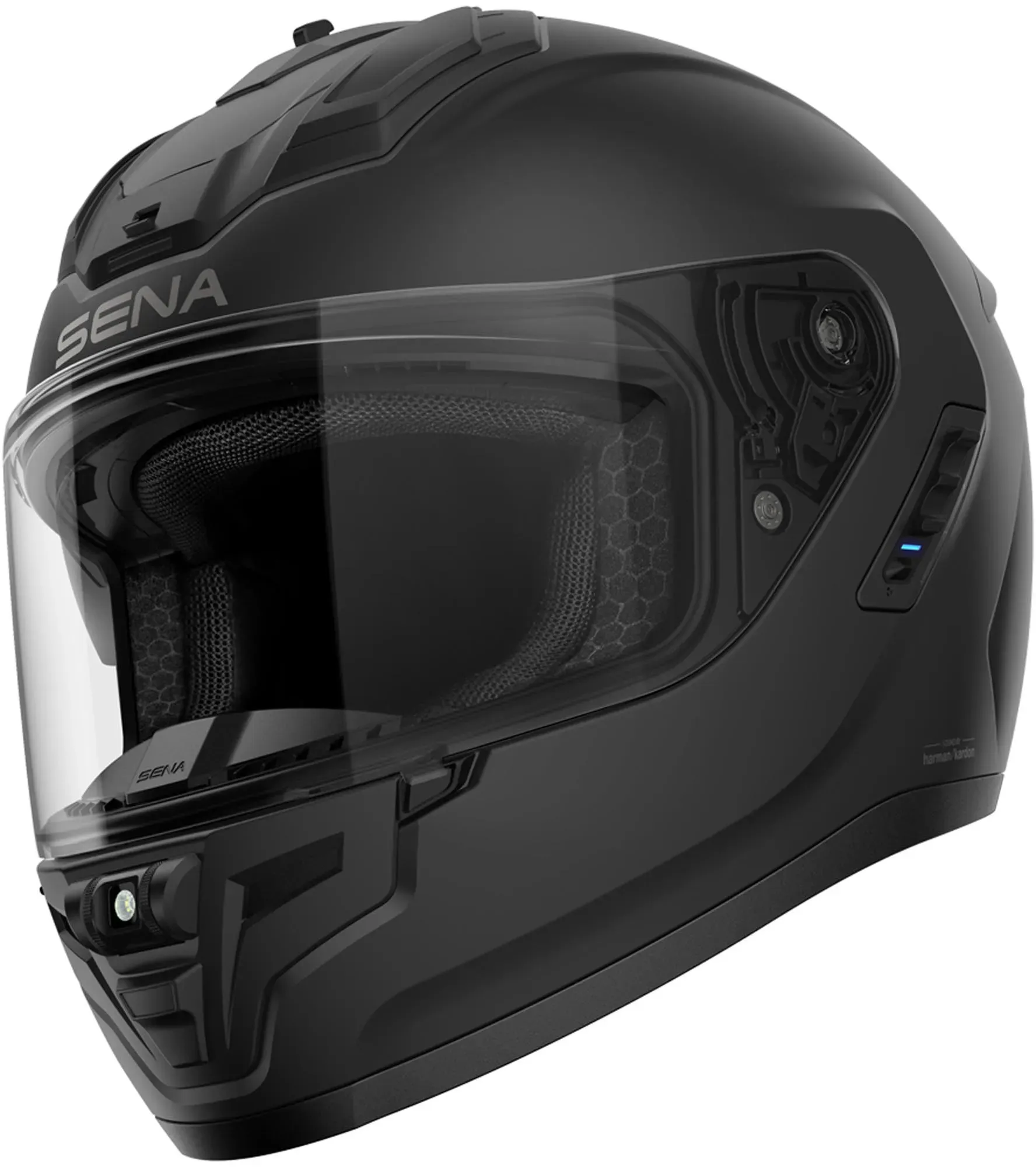 Sena Phantom ANC Bluetooth Helm, schwarz, Größe S für Männer