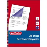 Herlitz Durchschreibepapier A4 25 g/m2 25 Blatt