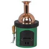 SAICO Original Räucherofen Räucherofen Braukessel aus Metall BxHxT 7,5x13,5x12cm NEU bunt