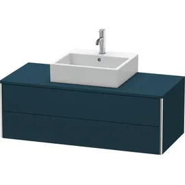 Duravit XSquare Waschtisch-Unterschrank XS491209898 120x40x54,8cm, 2 Schubkästen, Nachtblau seidenmatt