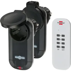 Brennenstuhl 1507030, Kabellos, 433,92 MHz, Outdoor, Schwarz, 25 m, IP44