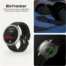 Amazfit Active 2 schwarzes Sport-Silikon