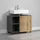trendteam Waschbeckenunterschrank 80 x 64 cm Grau