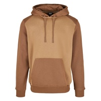 URBAN CLASSICS 2-Tone Raglan Hoody in Braun, Größe XL
