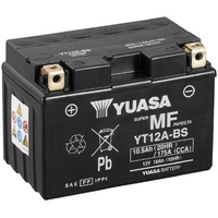 YUASA Yt12a Agm-batterie - Silver / White / Black - One Size