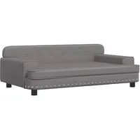 vidaXL Kindersofa Grau 90x53x30 cm Kunstleder