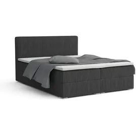 dein schlaf 24 BOXBETT LON IV 160/200 in Cord Anthrazit H4