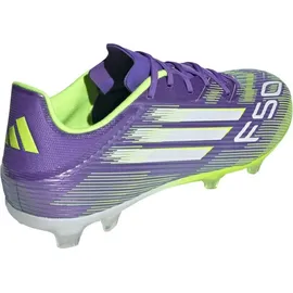 adidas F50 League FG/MG Herren Purple Rush/Cloud White/Lucid Lemon 40 2/3
