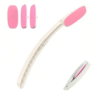 CATOR 1 Pcs rückenbürste, eincremehilfe für rücken, Rücken Eincremehilfe, Körperwäsche Lotion Applikator, Rückenbürste mit Applikator Pads, Rückenbürste mit langem Griff, Rückenschrubber