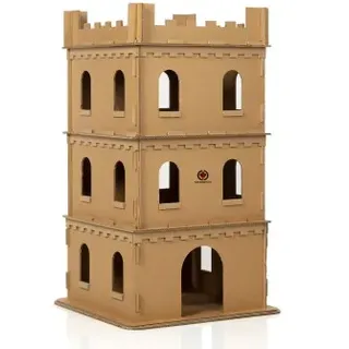 Canadian Cat Company CanadianCat Company ® Katzenburg XL aus Wellpappe für Katzen - das Spielhaus